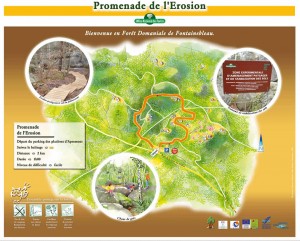 Carte du sentier de l'érosion - Gorge d'Apremon